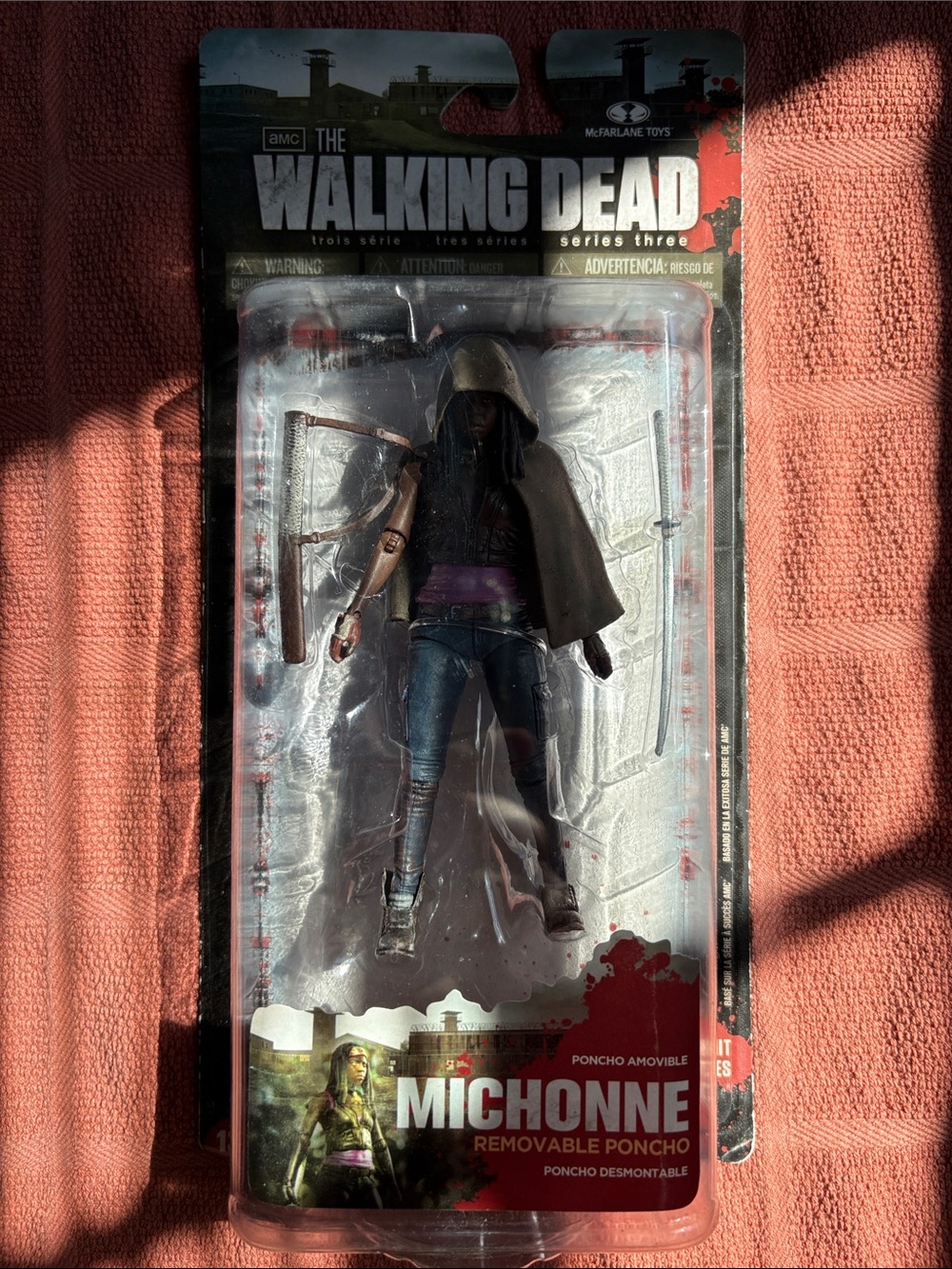 The Walking Dead Michonne Action Figure with Removable Black Poncho